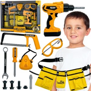 WOOPIE Little DIY tööriistakomplekt kaitseprillid Kruvikeeraja tööriistarihm 16 tk.