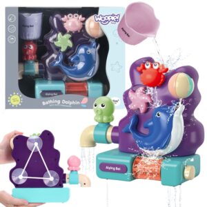 WOOPIE BABY vanni mänguasja kraan Overflow Fountain Dolphin Waterfall