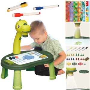 WOOPIE joonistuslaua dinosaurusprojektor 24 mustrit + 2 mängu