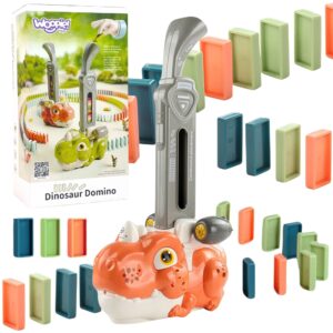 WOOPIE elektrirongi vedur doominoplokkidele Dinosaur Orange - 8 tk.