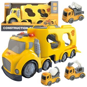 WOOPIE suur kollane puksiirauto Linna veoauto heli- ja valgusefektid