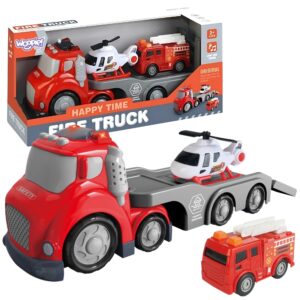 WOOPIE Red Fire Department City Trucki heli- ja valgusefektid
