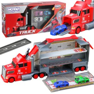 WOOPIE veoautode komplekt Puksiirauto garaaži võidusõidurada