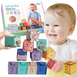 WOOPIE BABY Sensoorsed plokid Squeeze Puzzle Heliõppimine Loendamine 12 tk.