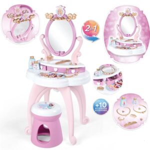 SMOBY Disney Princess 2in1 tualettlaud + 10 tarvikut