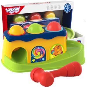 WOOPIE BABY Värviline mulgustamismäng Montessori vasaraga löömise mäng