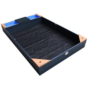 AXI suur liivakast konteinerite, istme ja kattega