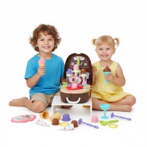 WOOPIE Little Chef Set Jäätisekohviku pood seljakotis 36 tk.