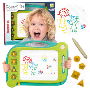 WOOPIE Znikopis värviline magnettahvel, 3 tk