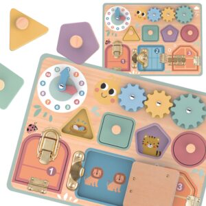 TOOKY TOY PUIDUST TEGEVUSTAHVEL LUKKUDE, HAMMASRATASTE JA KELLAGA