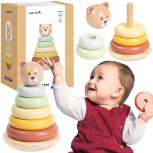 TOOKY TOY PUIDUST SENSOORNE LADUMISPÜRAMIID KARUPEAGA
