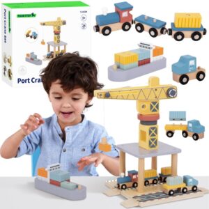 TOOKY TOY PUIDUST SADAMA KRAANA JA TRANSPORDIKOMPLEKT